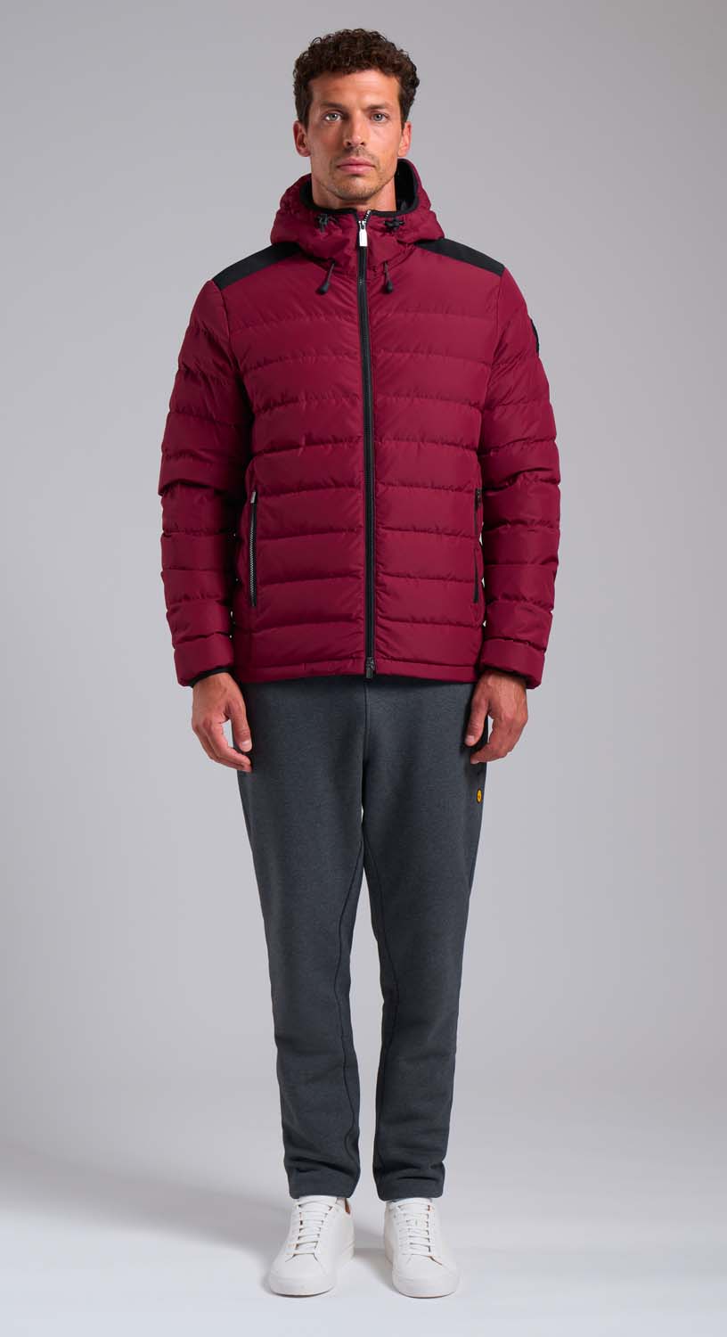 ciesse-outdoor-stevenson-daunenjacke-rot-kurz-mit-kapuze image 2