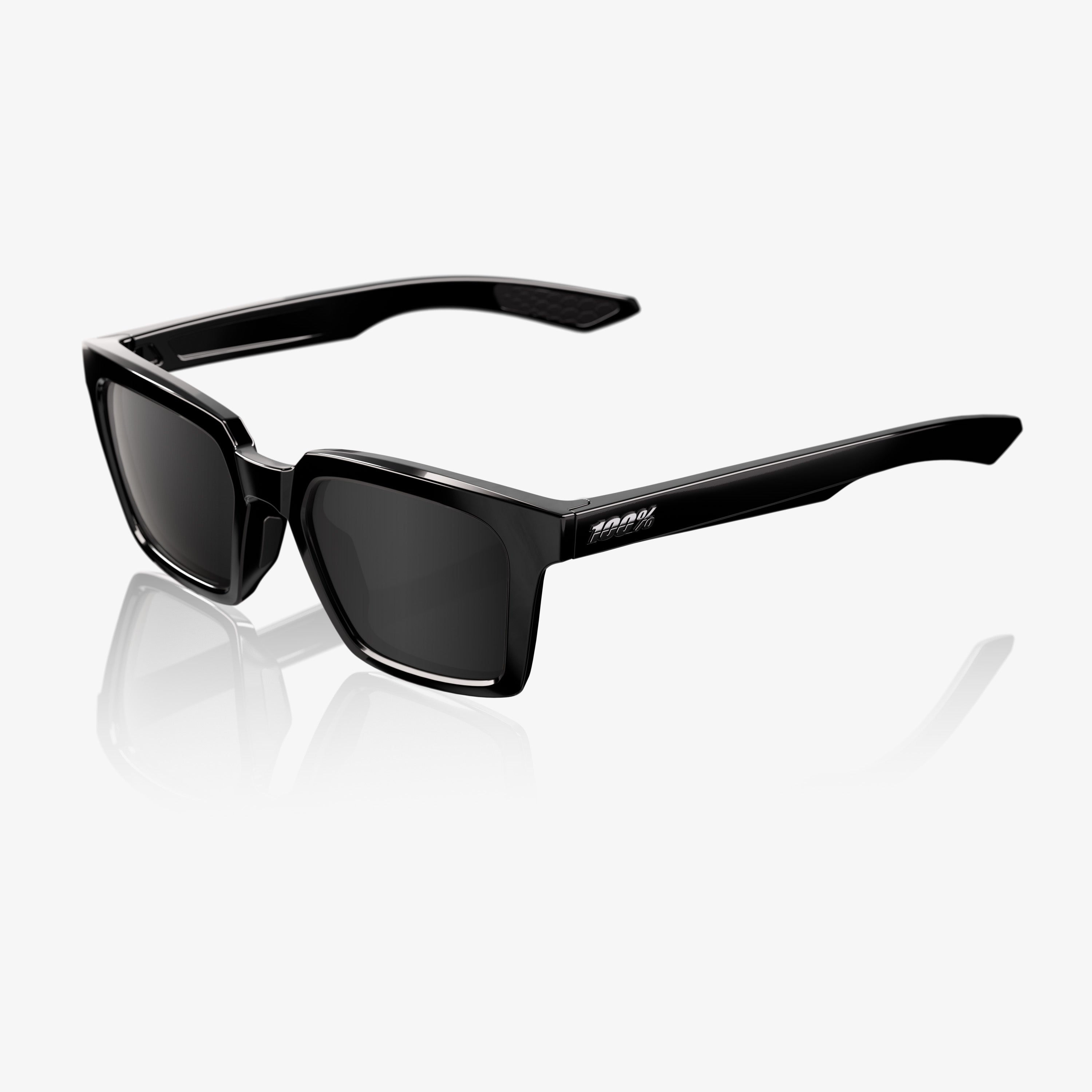 100-erba-polished-black-sonnenbrille-black-mirror image 1