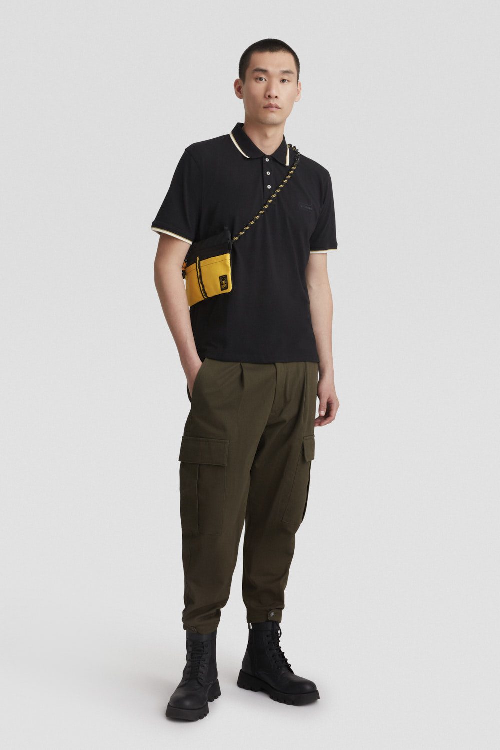 ciesse-outdoor-polo-jersey-stretch-schwarz-baumwolle image 1