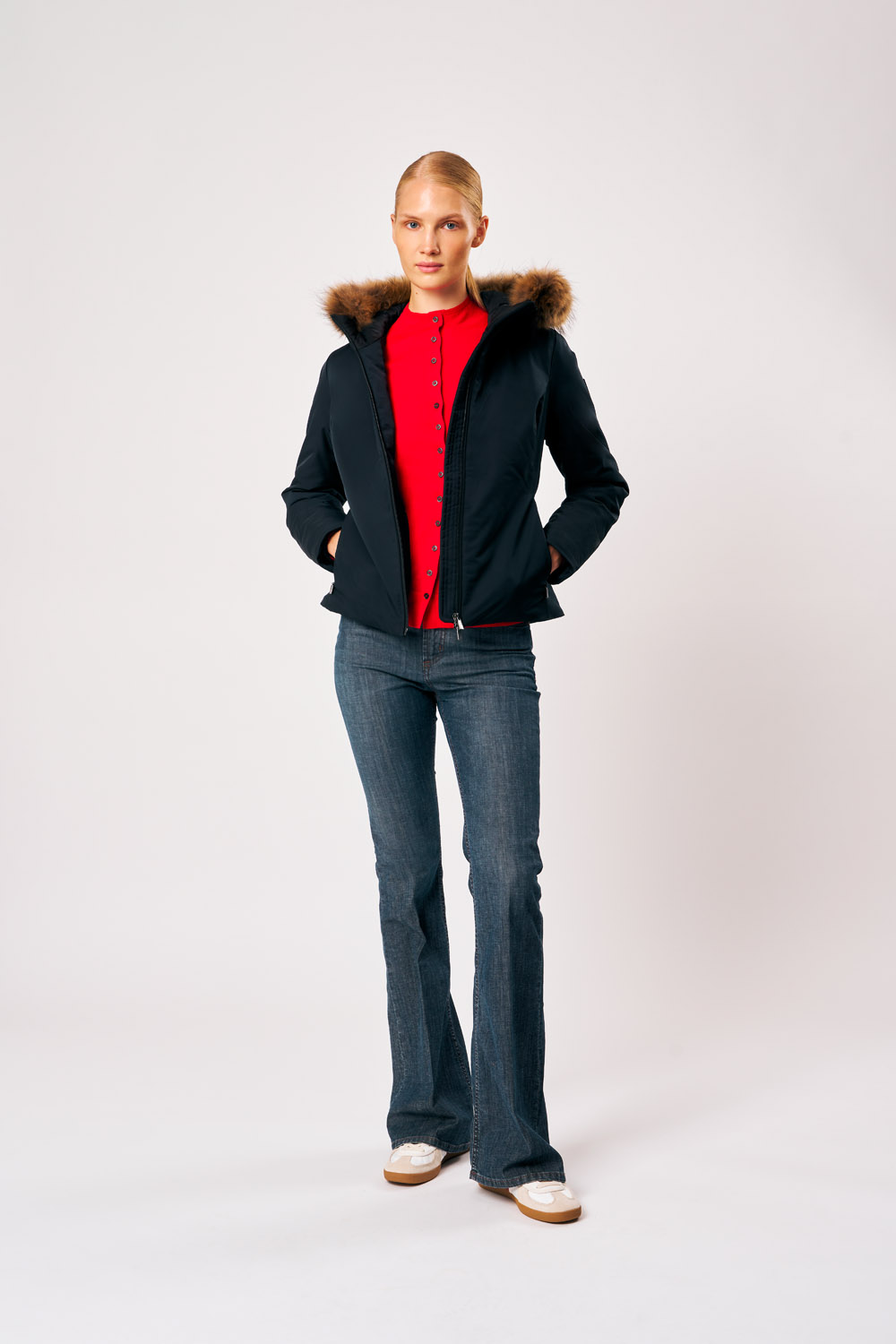 ciesse-outdoor-biliana-winterjacke-schwarz-fellkapuze-damen image 2