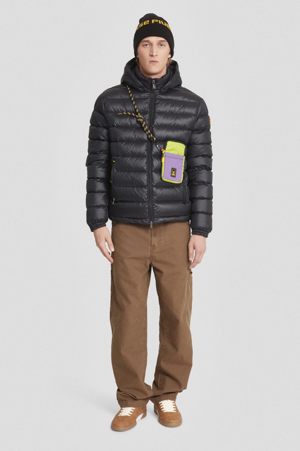 ciesse-outdoor-daunenjacke-kurz-schwarz-kapuze-abnehmbar-800fp image 1