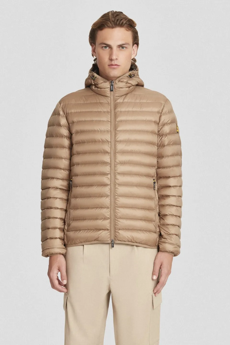 ciesse-outdoor-daunenjacke-beige-leicht-kapuze-dwr-800fp image 1