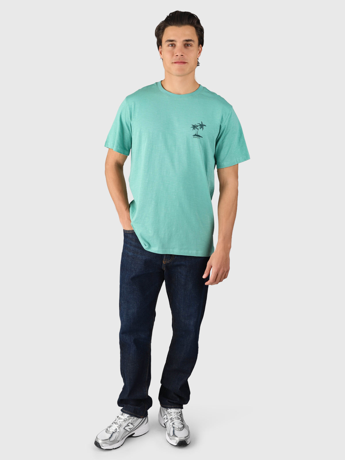 brunotti-whiterly-herren-t-shirt-bottle-green-relaxed-fit image 4