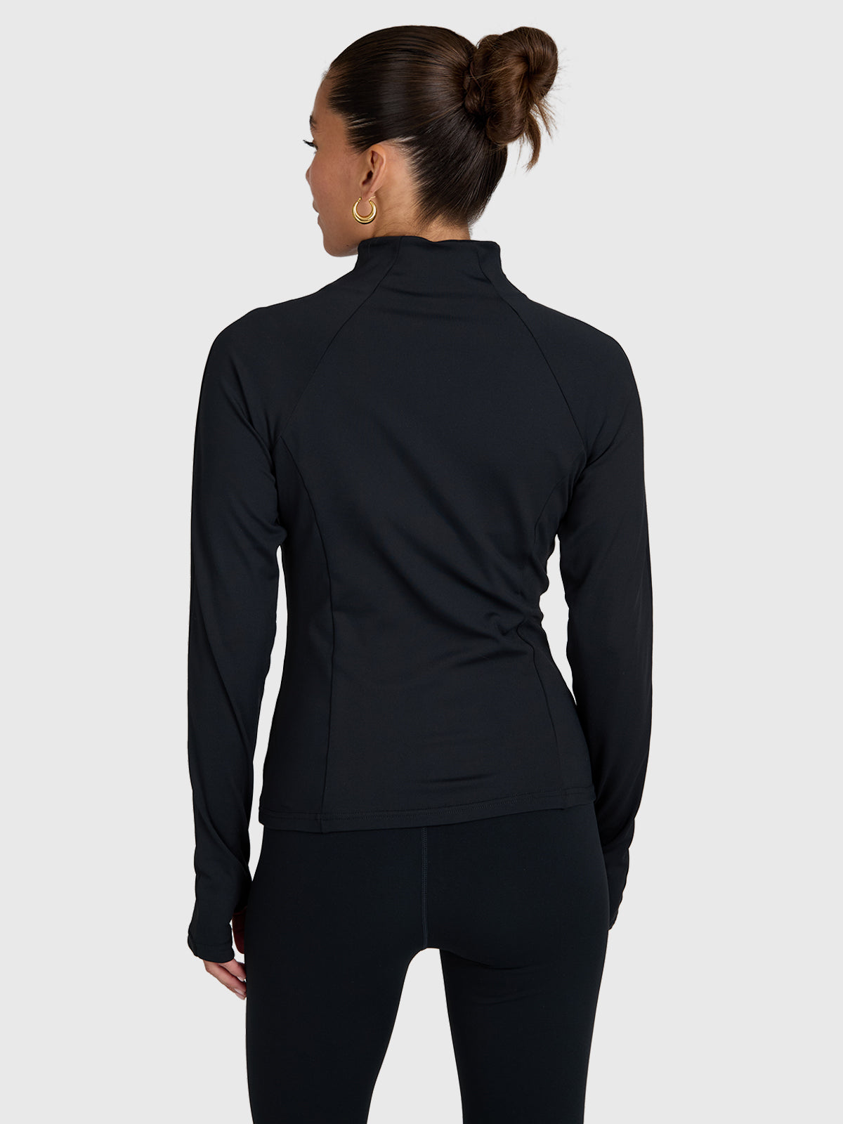 brunotti-sanna-zip-damen-fleece-schwarz-daumenloch image 2
