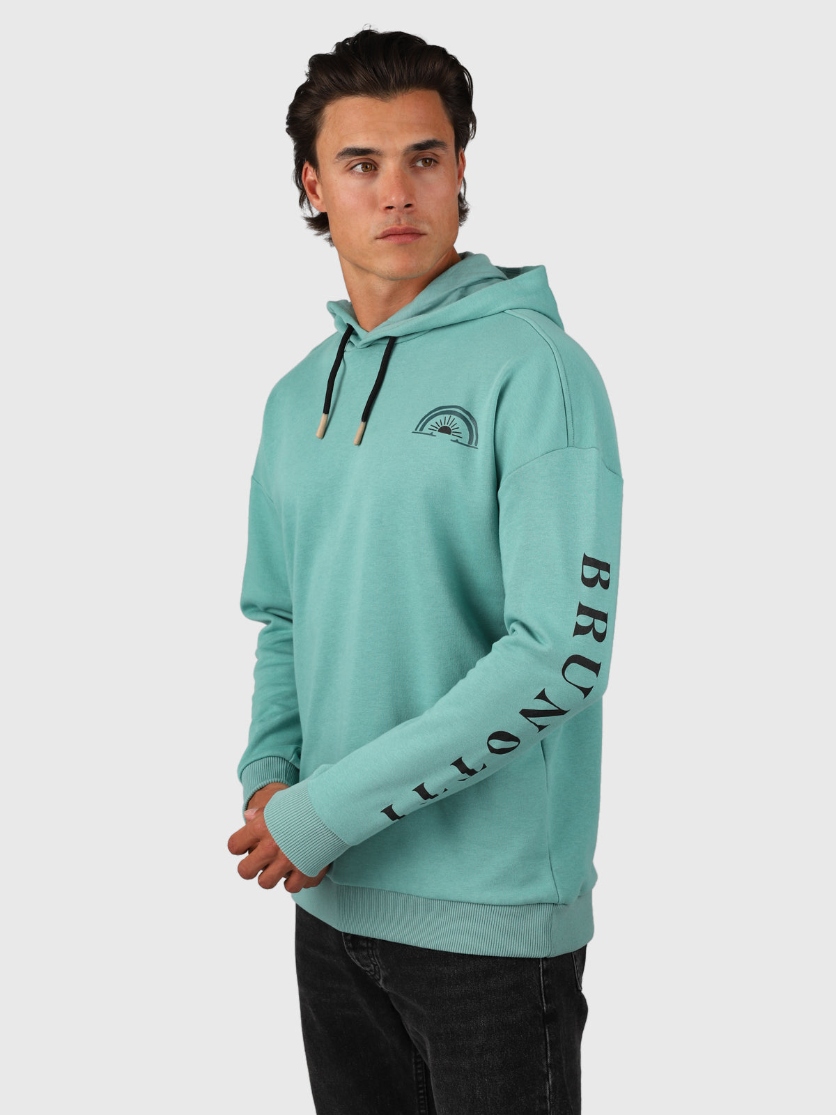 brunotti-konder-pullover-bottle-green-mit-kapuze image 1