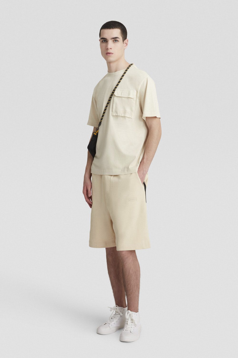 ciesse-outdoor-pantaloni-shorts-beige-baumwolle-kordelzug image 1