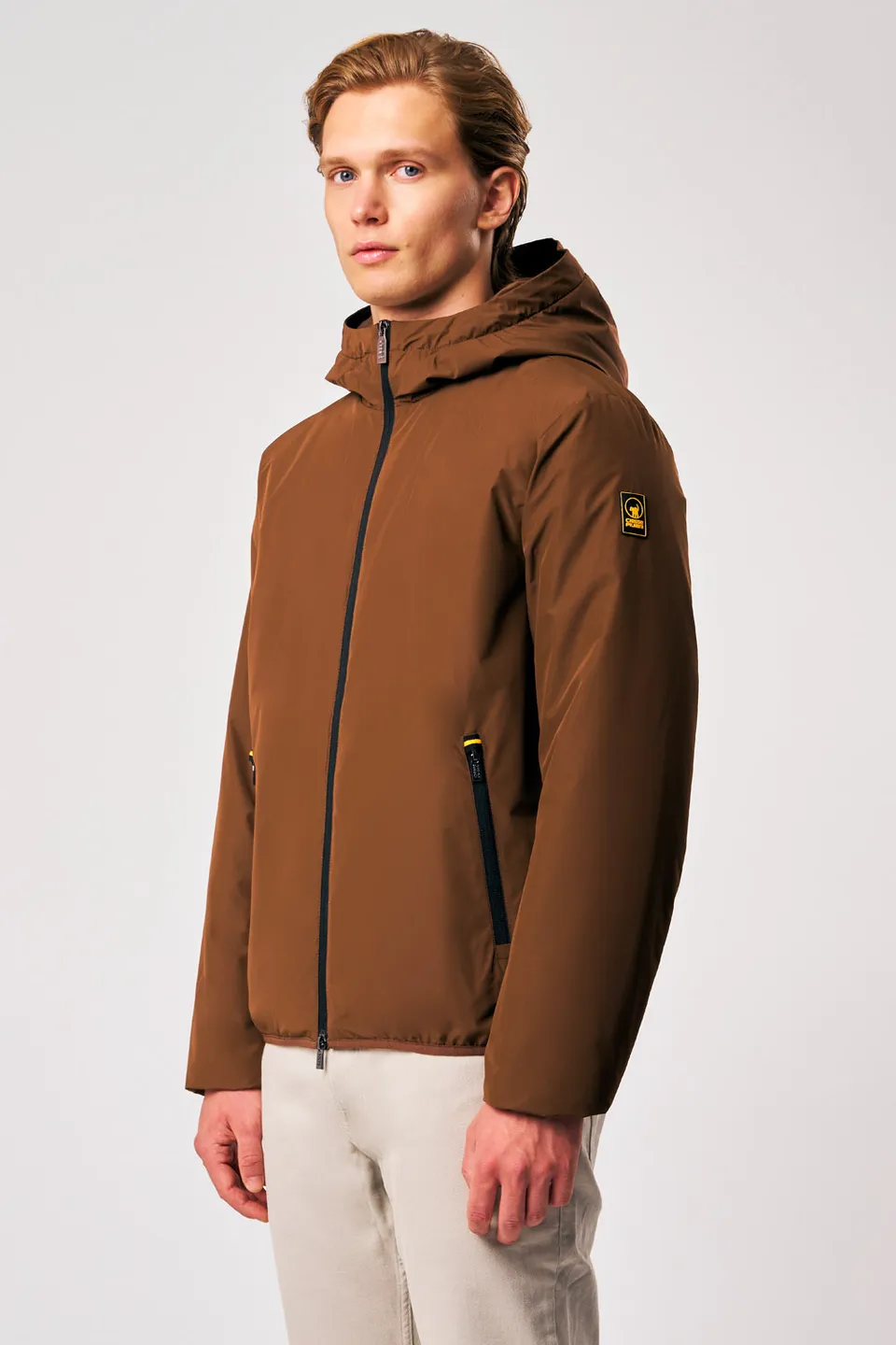 ciesse-outdoor-peter-winterjacke-wattiert-braun-moka-kapuze image 1