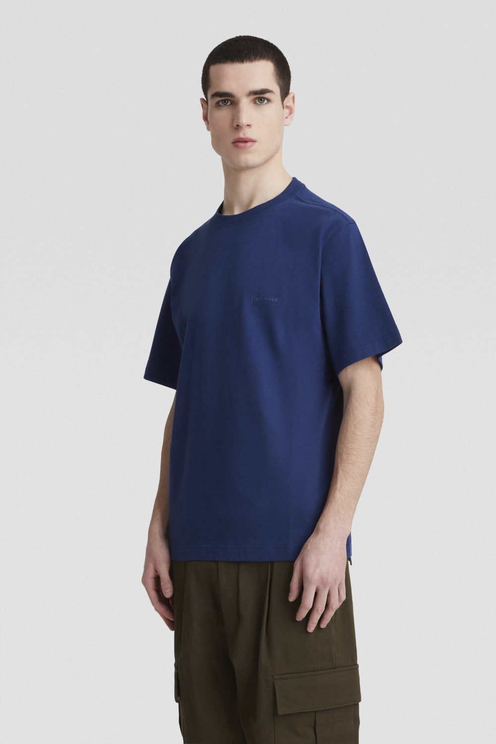 ciesse-outdoor-t-shirt-rundhals-blau-baumwolle image 2