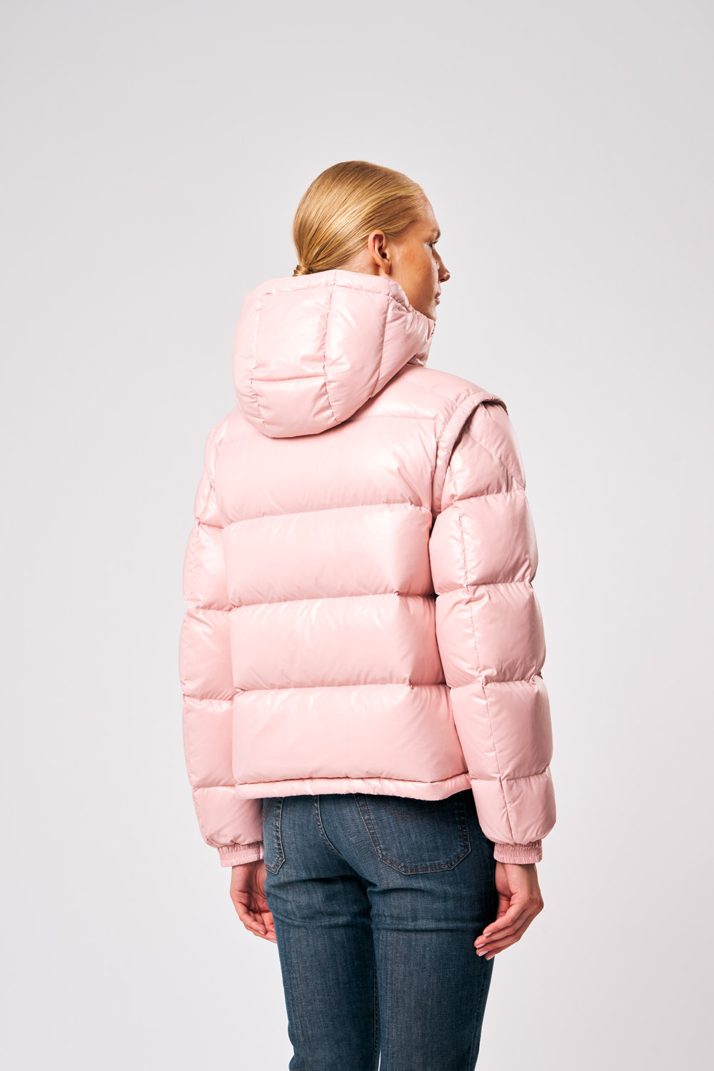 ciesse-piumini-ginny-daunenjacke-rosa-abnehmbare-rmel image 5