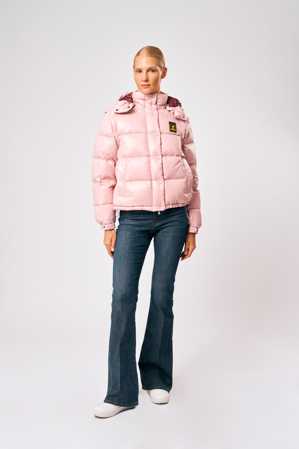 ciesse-piumini-ginny-daunenjacke-rosa-abnehmbare-rmel image 1