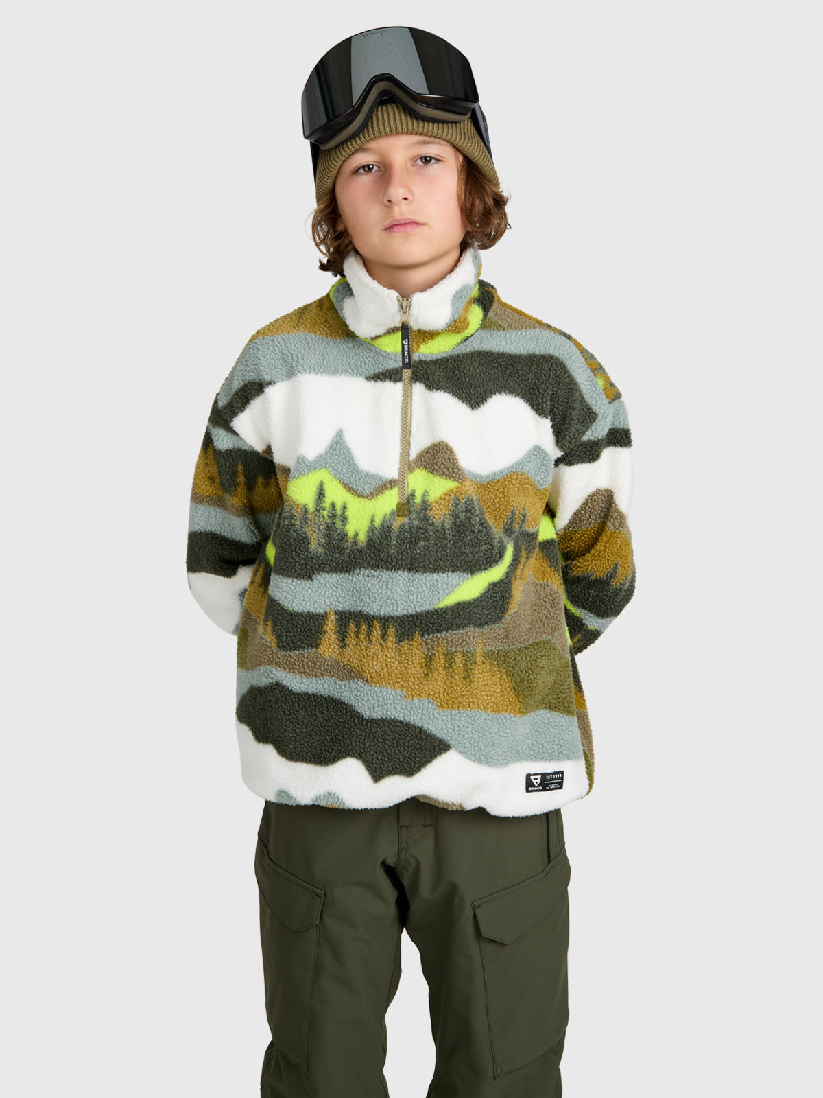 brunotti-reggios-jungen-urban-fleece-dusky-green-polyester image 1
