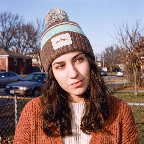 chillouts-nox-beanie-bommelm-tze-brown-mint-gestreift image 7