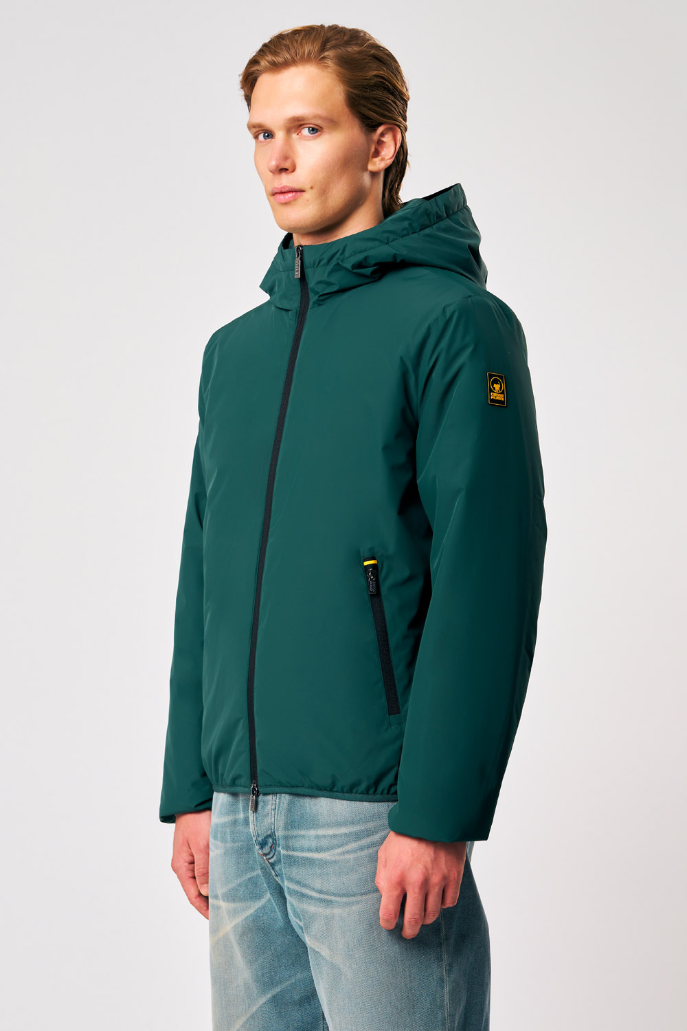 ciesse-outdoor-peter-winterjacke-herren-gr-n-wattiert-kapuze image 1