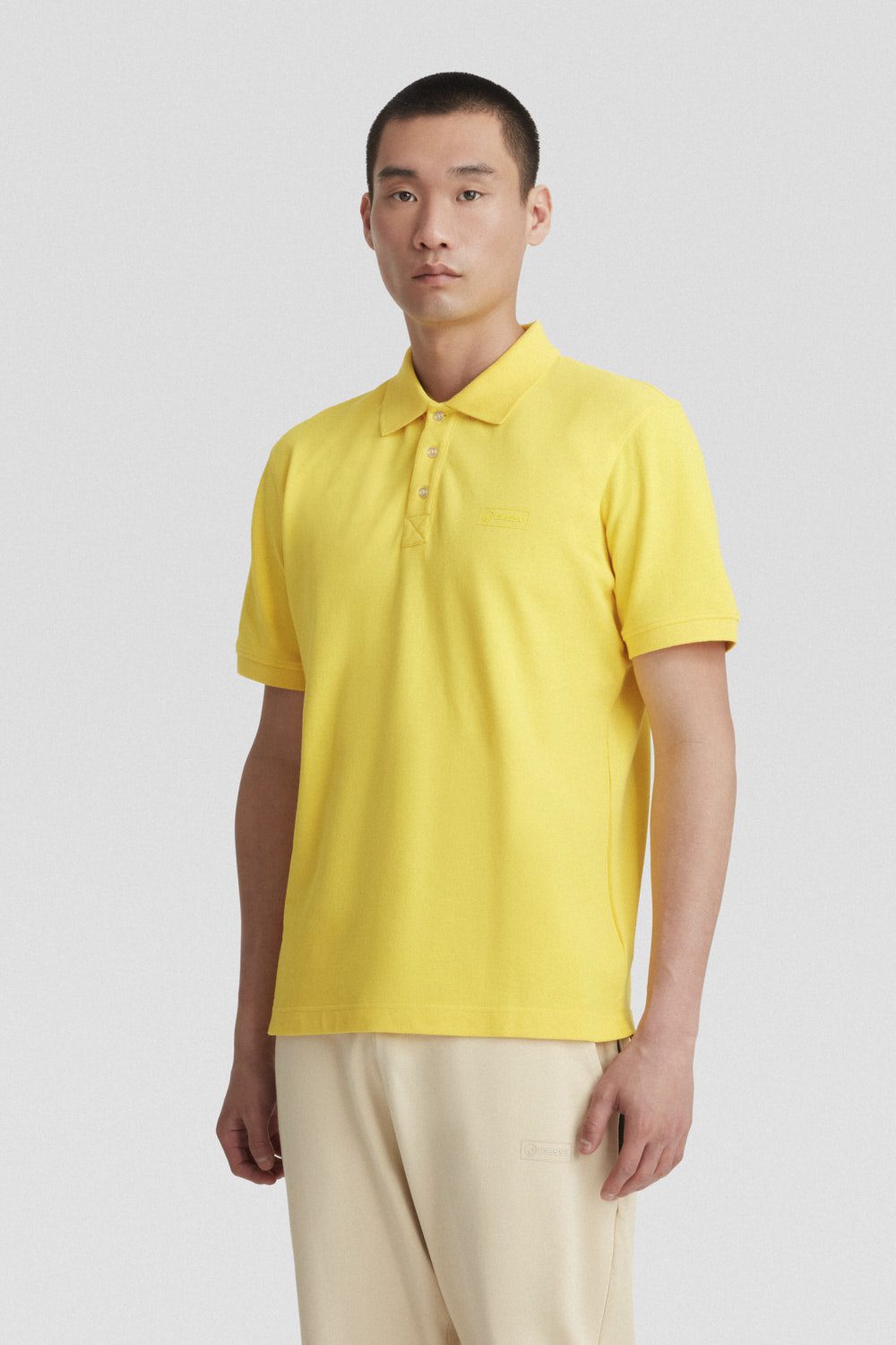 ciesse-polo-jersey-stretch-gelb-baumwolle-regular-fit image 2
