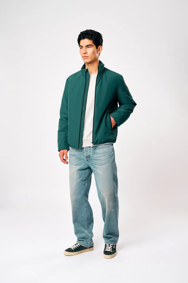ciesse-outdoor-titano-winterjacke-herren-gr-n-biker-wattiert image 1