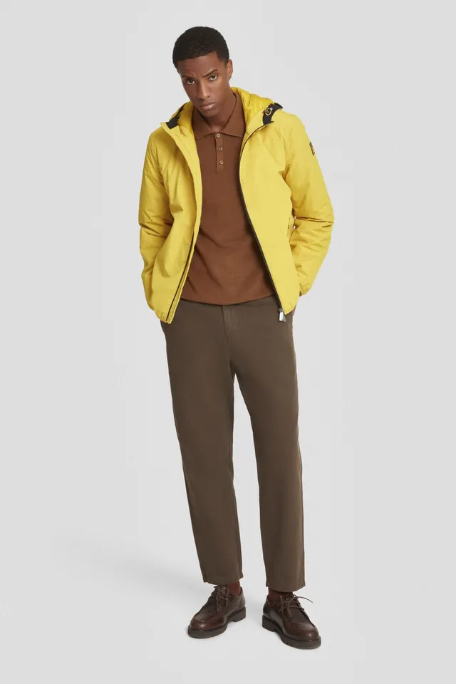 ciesse-outdoor-winterjacke-gef-ttert-gelb-kapuze image 1
