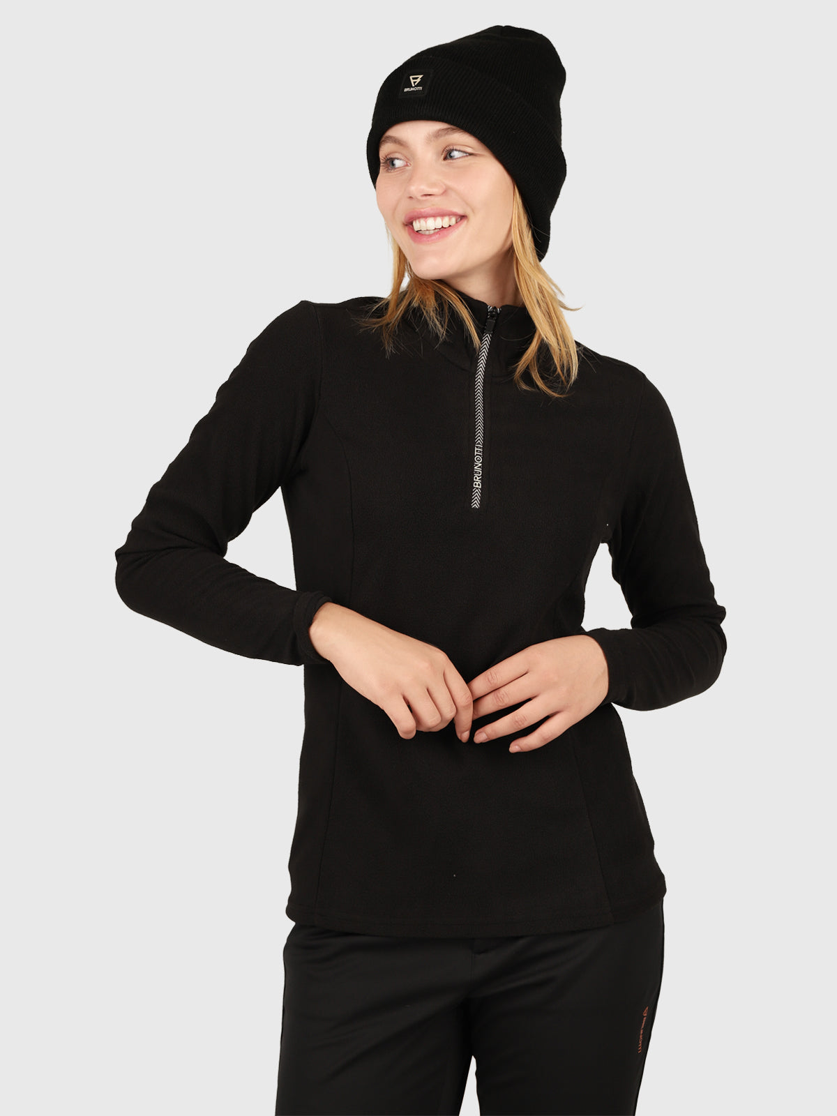 brunotti-misma-damen-fleece-schwarz-microfleece image 1