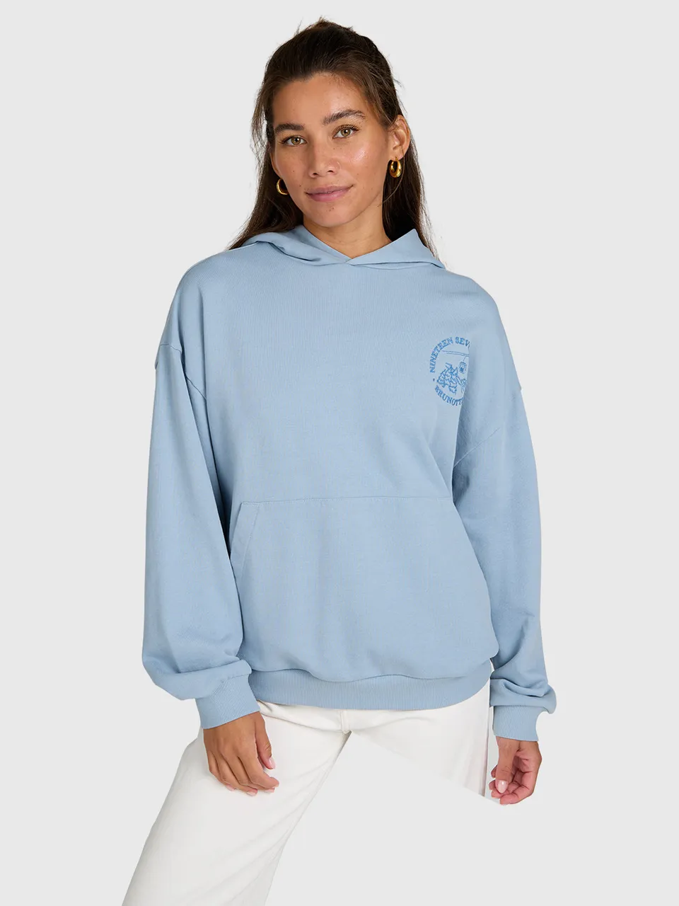 brunotti-sita-damen-hoodie-hellblau-baumwolle-loose-fit image 1