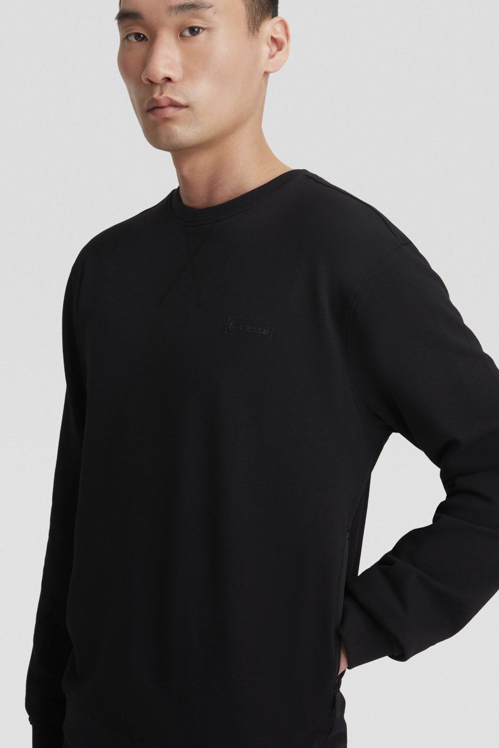 ciesse-felpe-sweatshirt-herren-schwarz-baumwolle-rundhals image 3