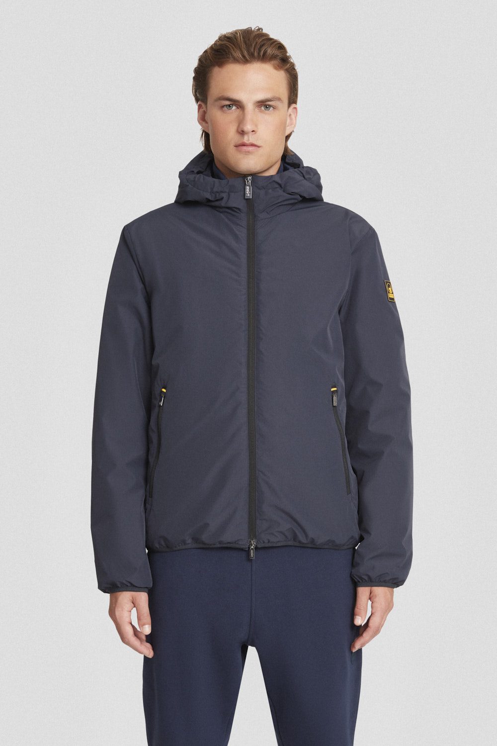 ciesse-outdoor-winterjacke-blau-kapuze-wattiert-dwr image 2