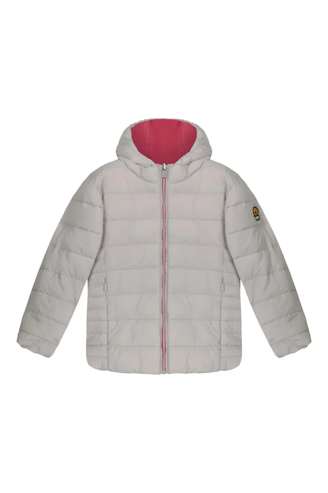 ciesse-piumini-linda-girl-wende-daunenjacke-grau-rosa image 1