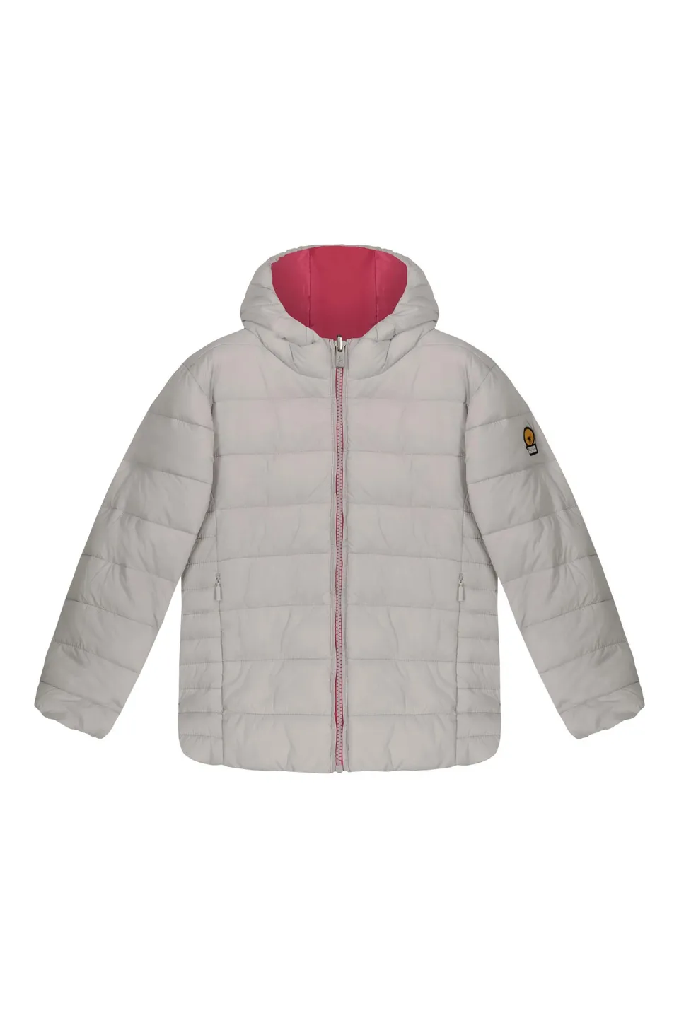 ciesse-piumini-linda-girl-wende-daunenjacke-grau-rosa image 1