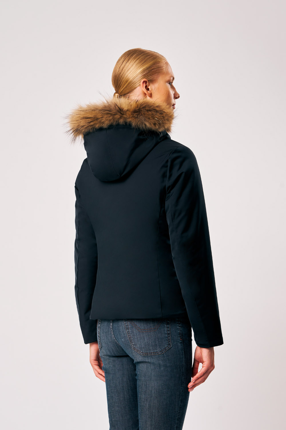 ciesse-outdoor-biliana-winterjacke-schwarz-fellkapuze-damen image 5