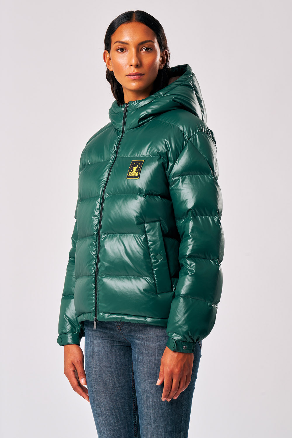 ciesse-outdoor-naria-daunenjacke-damen-gr-n-kapuze image 1