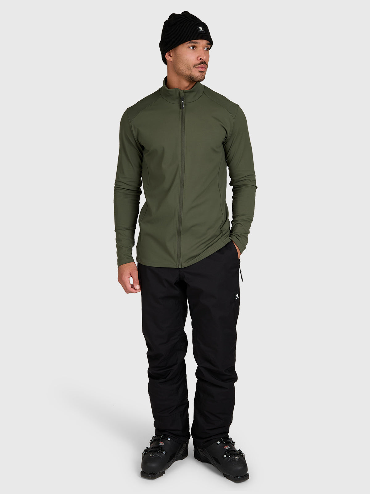 brunotti-mano-zip-herren-ski-fleece-deep-green-polyester image 5