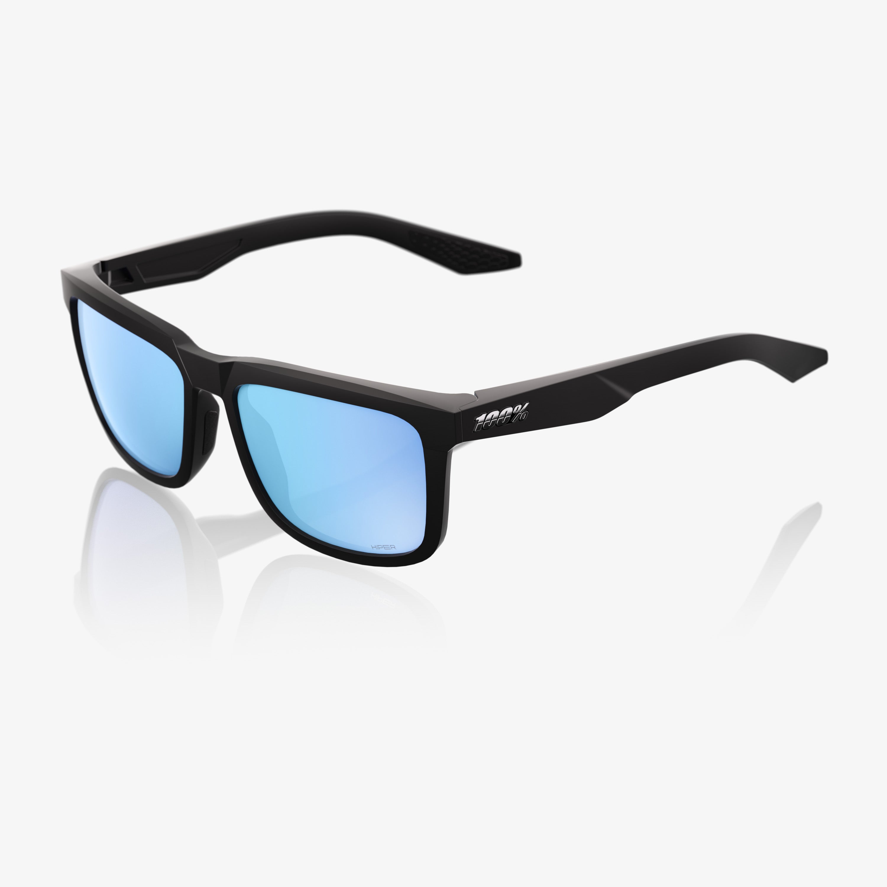100-blake-sport-sonnenbrille-matte-black-hiper-blue image 1