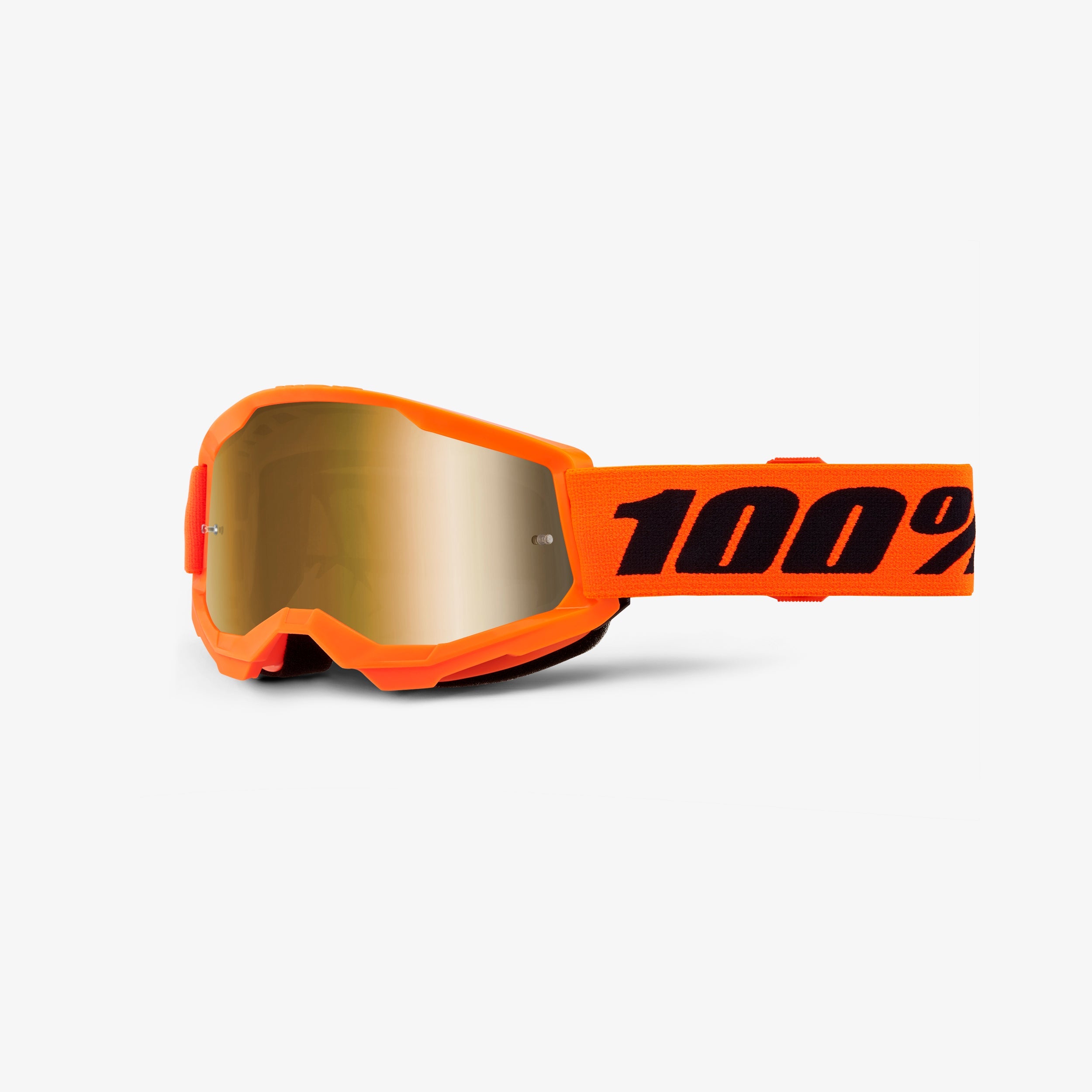 100percent-strata-2-junior-motocross-brille-neon-orange-clear image 1