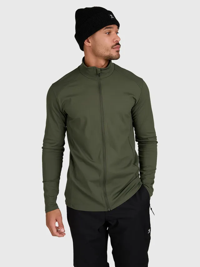 brunotti-mano-zip-herren-ski-fleece-deep-green-polyester image 1