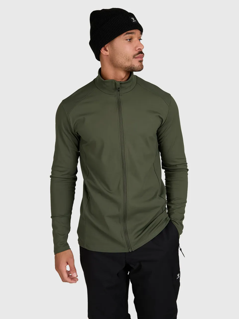 brunotti-mano-zip-herren-ski-fleece-deep-green-polyester image 1
