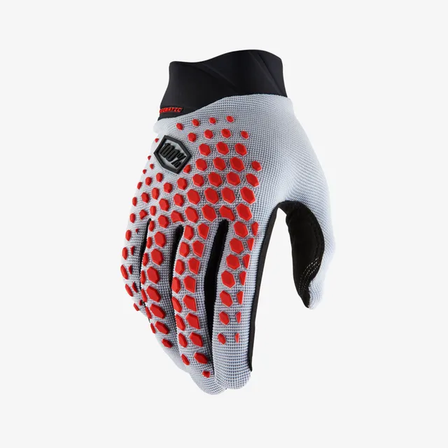 100-geomatic-handschuhe-grey-racer-red-mtb-touch image 1