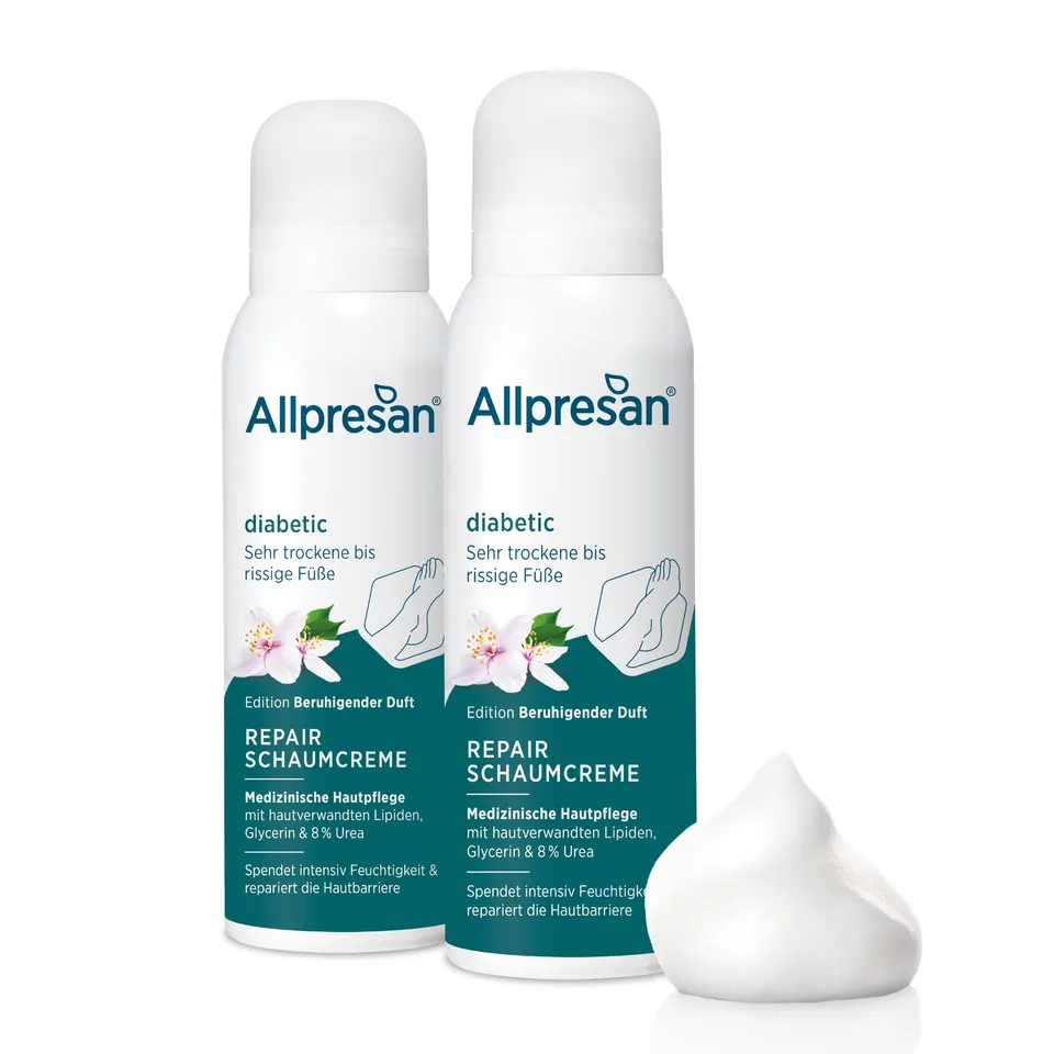 allpresan-diabetic-repair-fu-schaum-creme-urea-2x125-ml image 1