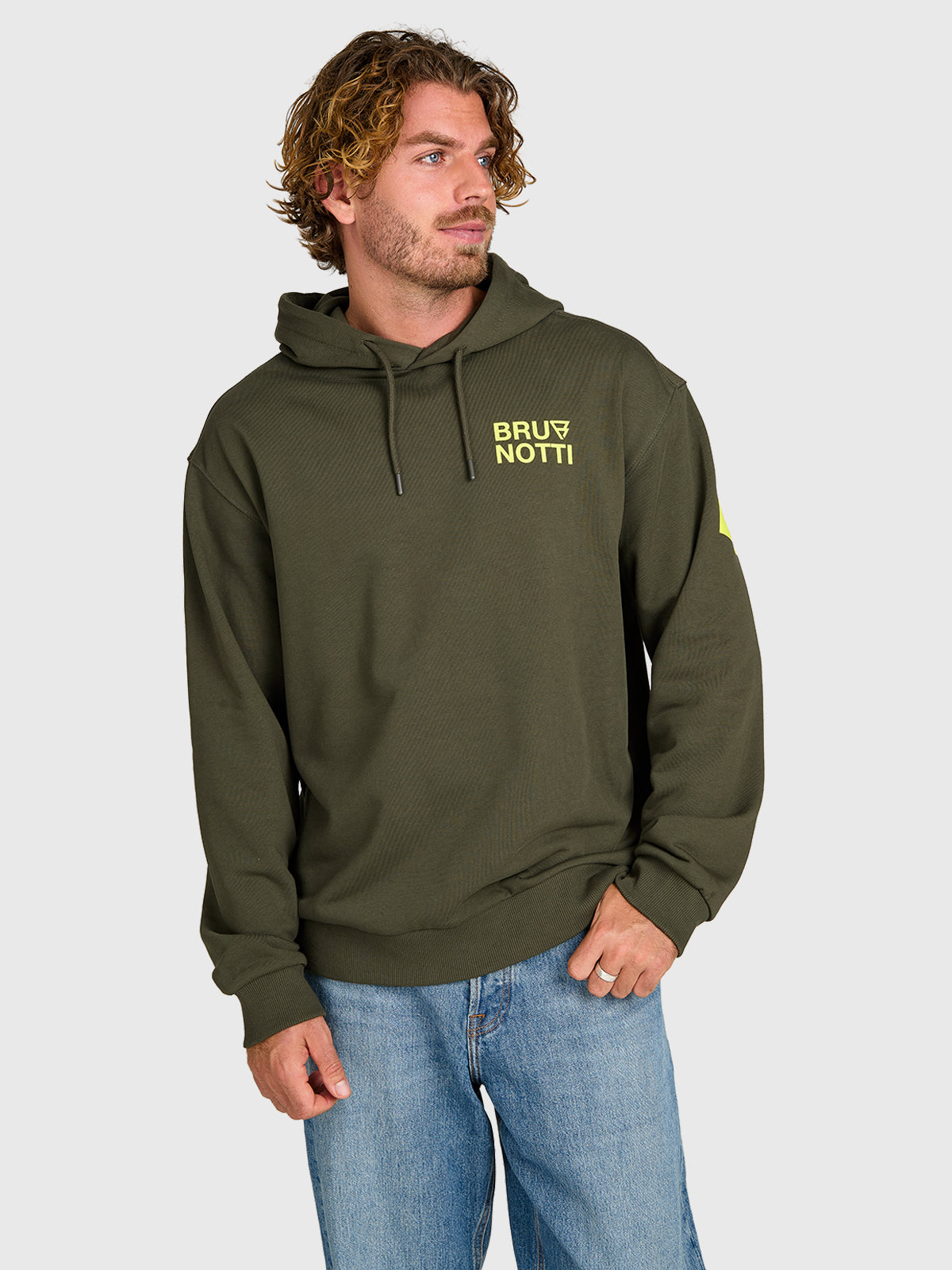 brunotti-haral-herren-pullover-deep-green-baumwolle-kapuze image 2