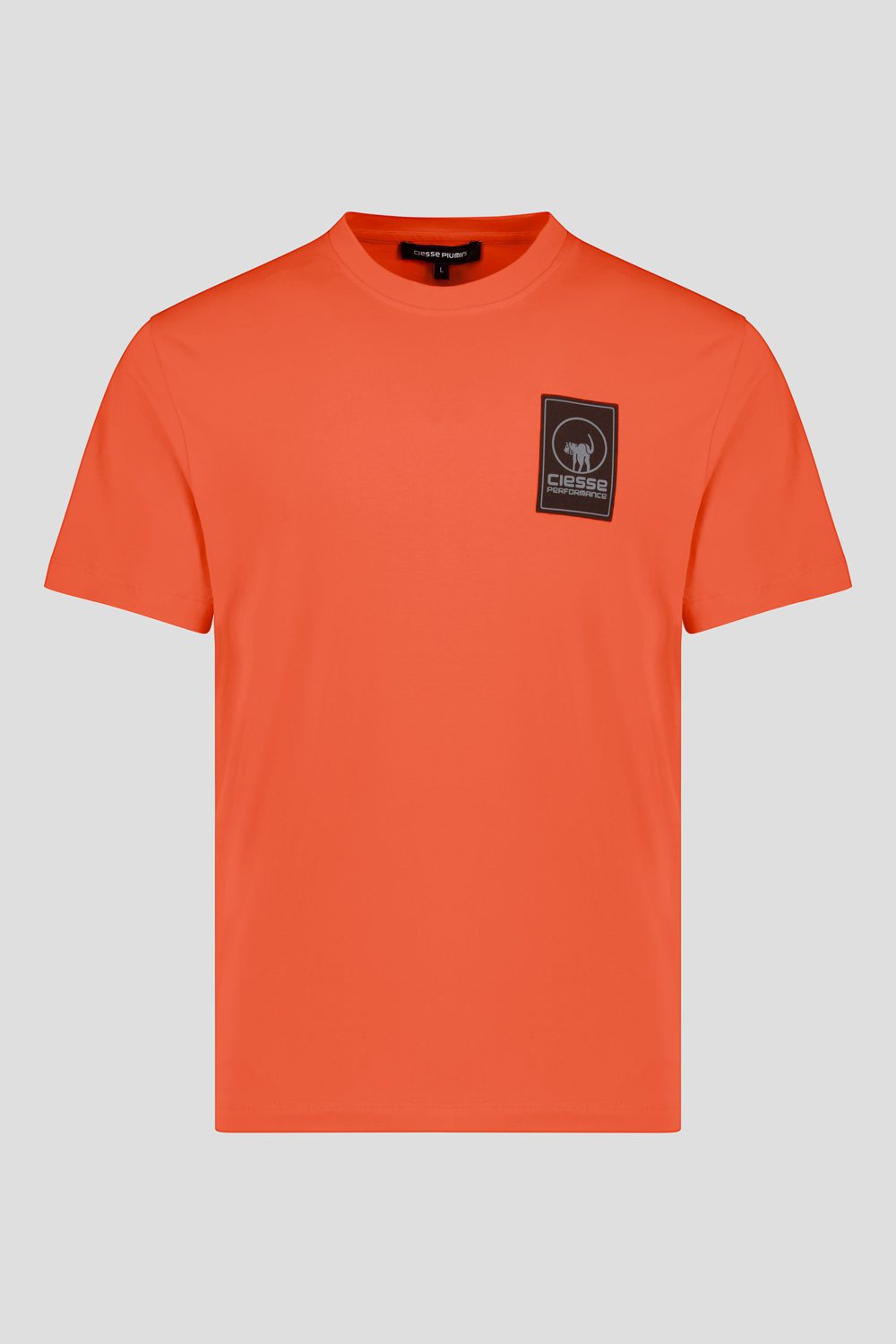 ciesse-t-shirt-rundhals-orange-baumwolle-regular-fit-kurzarm image 3