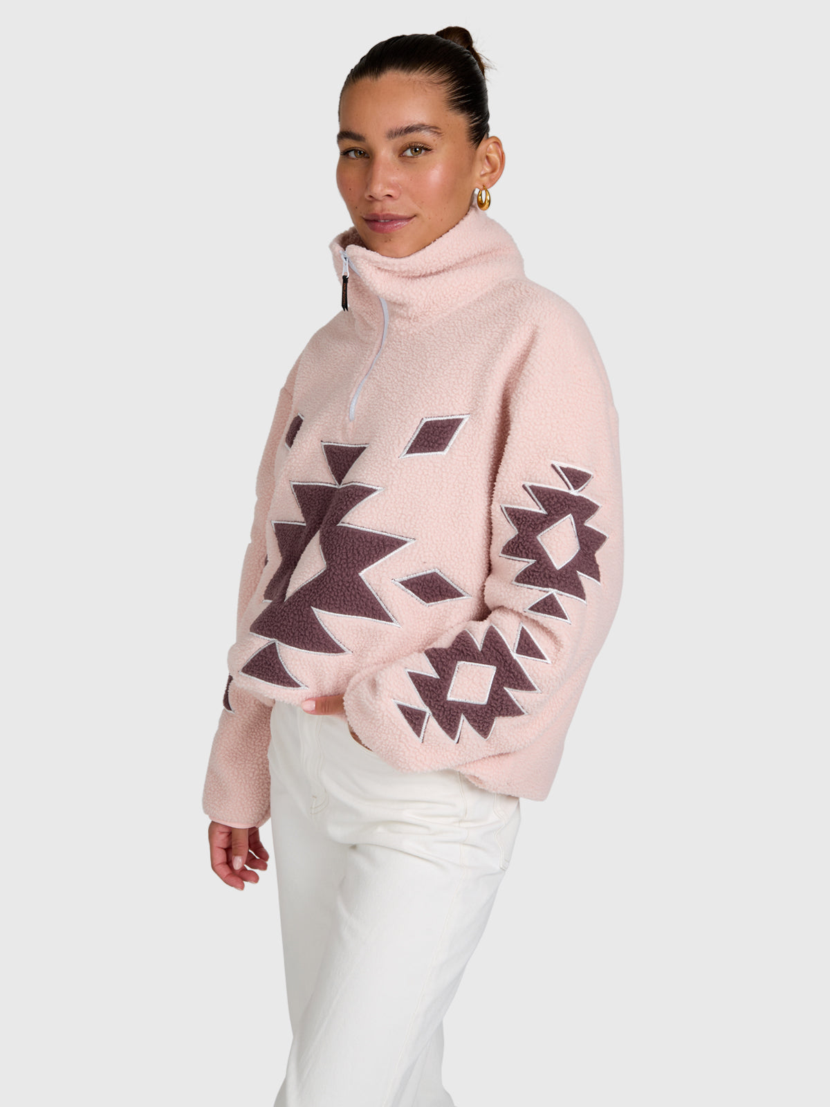 brunotti-charley-damen-urban-fleece-sepia-rose-polyester image 3