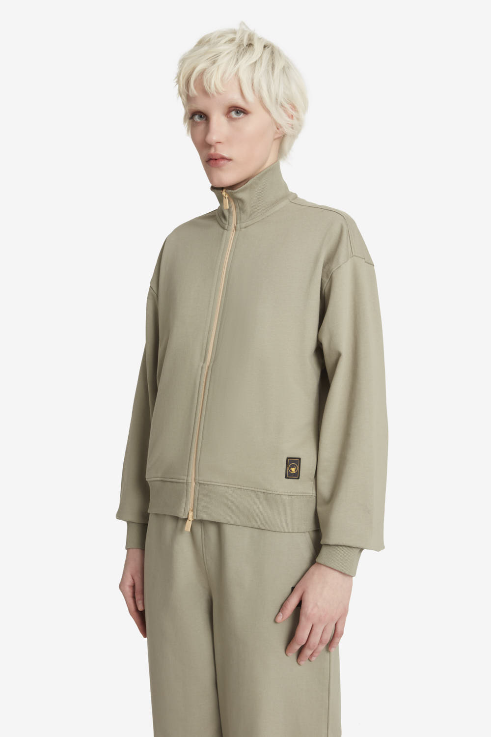 ciesse-outdoor-raquel-sweatshirt-gr-n-baumwolle-hoher-kragen image 2