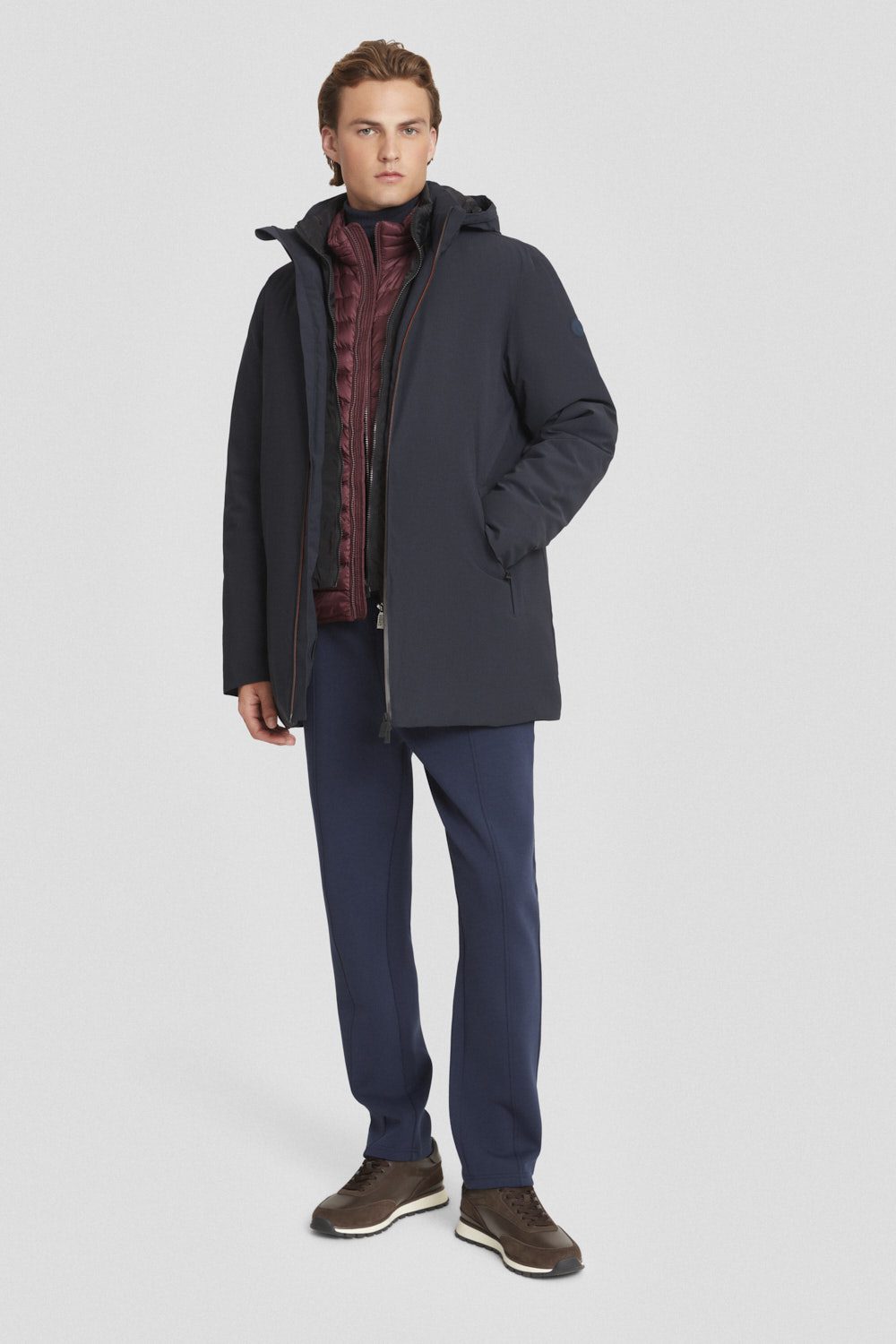 ciesse-outdoor-softshelljacke-wattiert-blau-mit-kapuze image 1