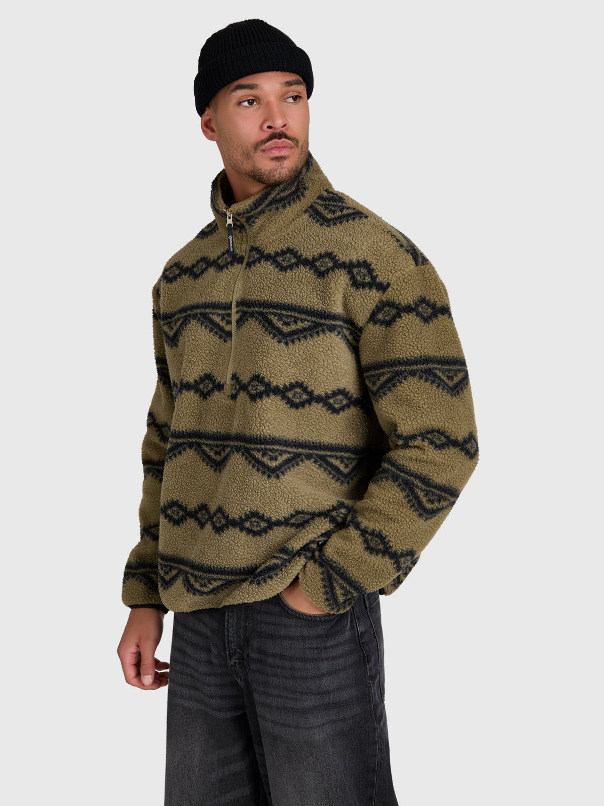 brunotti-kennet-herren-fleecejacke-dusky-green-lockerer-schnitt image 3