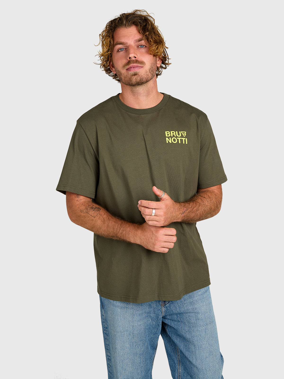 brunotti-barros-herren-t-shirt-deep-green-baumwolle-basic image 2