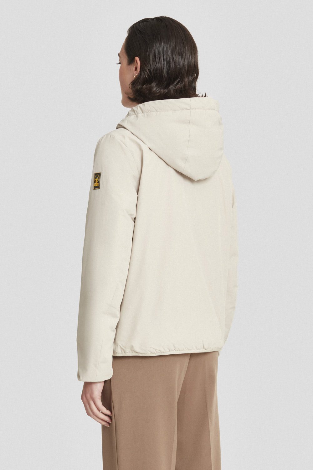ciesse-outdoor-winterjacke-beige-mit-kapuze-gef-ttert image 4