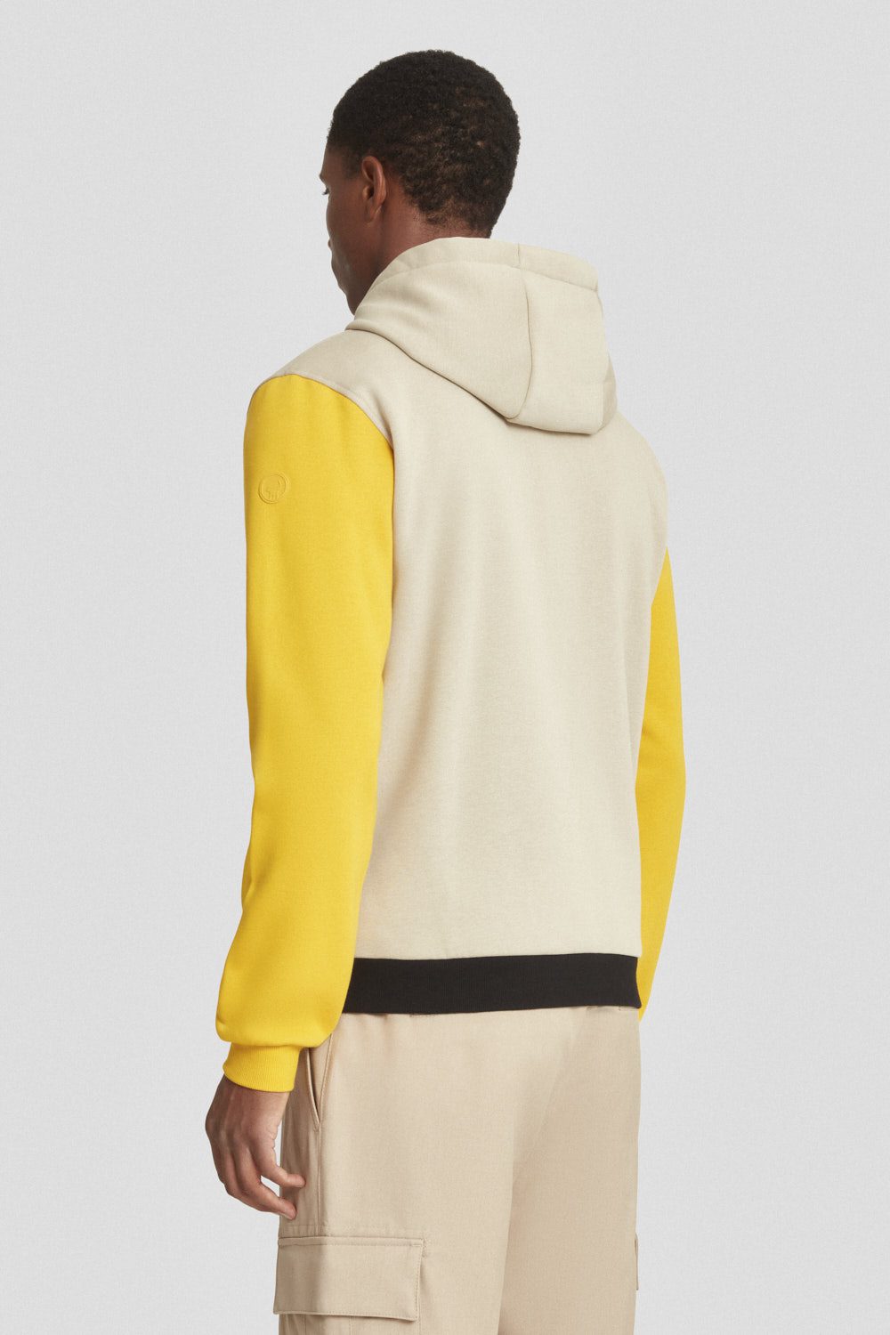 ciesse-outdoor-hoodie-beige-gelb-baumwolle-kapuze image 4