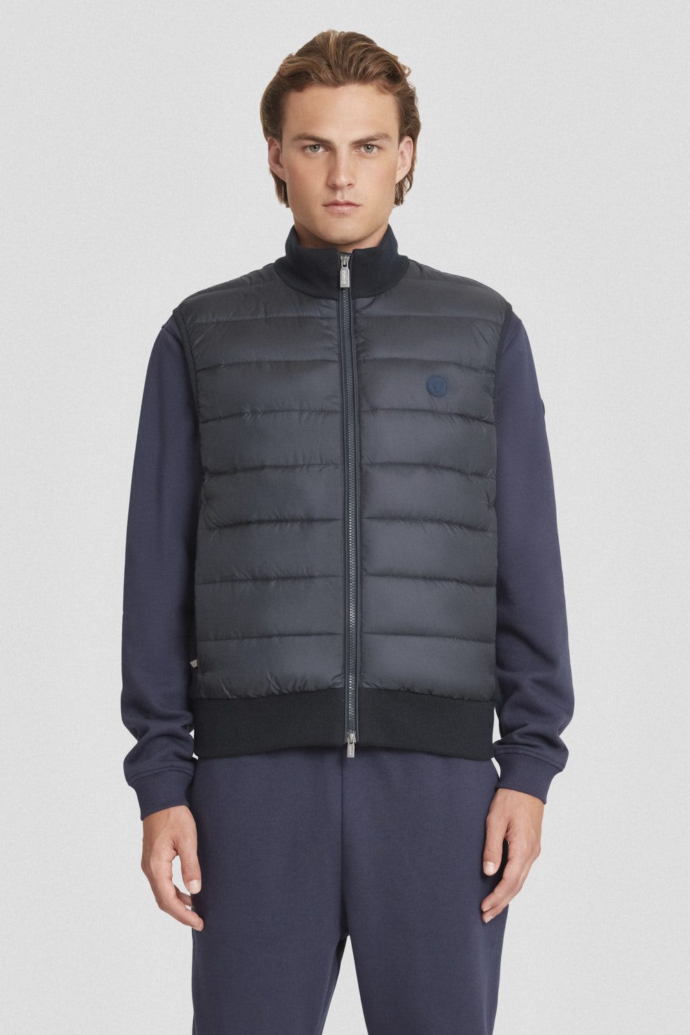 ciesse-outdoor-gilet-steppweste-herren-blau-strick image 2
