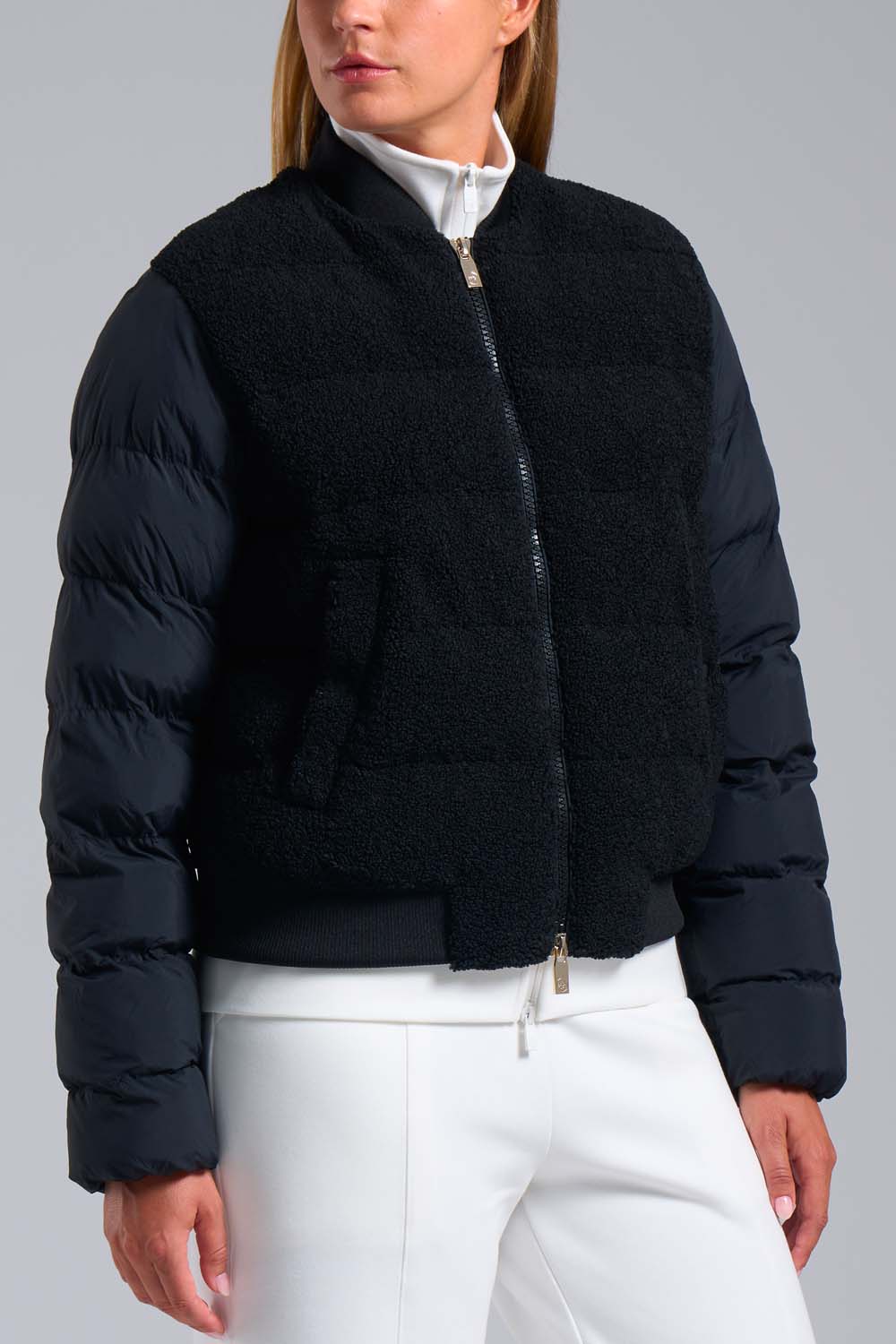 ciesse-outdoor-edna-bomberjacke-schwarz-teddy-hybrid image 6