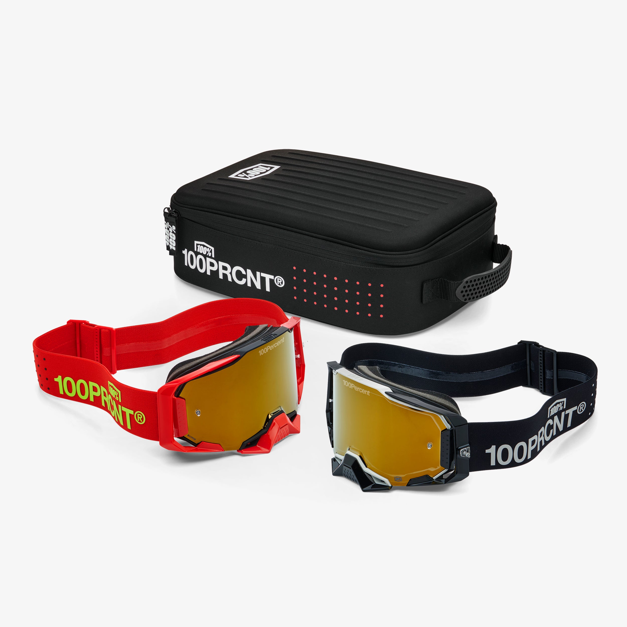 100-dual-armega-racer-pro-pack-mx-brille-gold-mirror image 1