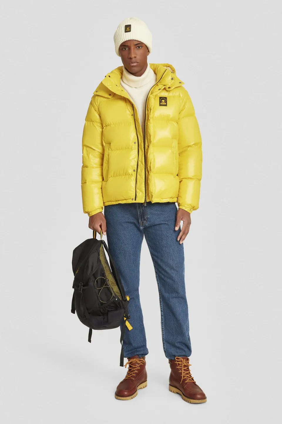 ciesse-outdoor-daunenjacke-gelb-kapuze-rmel-abnehmbar image 1