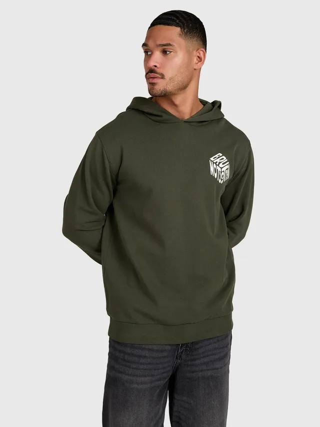 brunotti-mynne-herren-hoodie-deep-green-baumwolle image 1