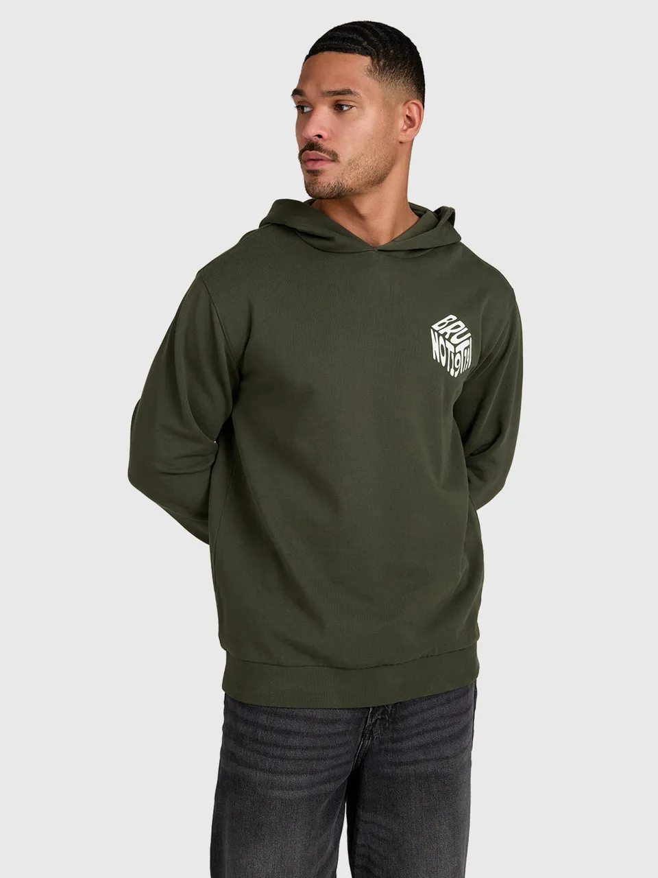 brunotti-mynne-herren-hoodie-deep-green-baumwolle image 1